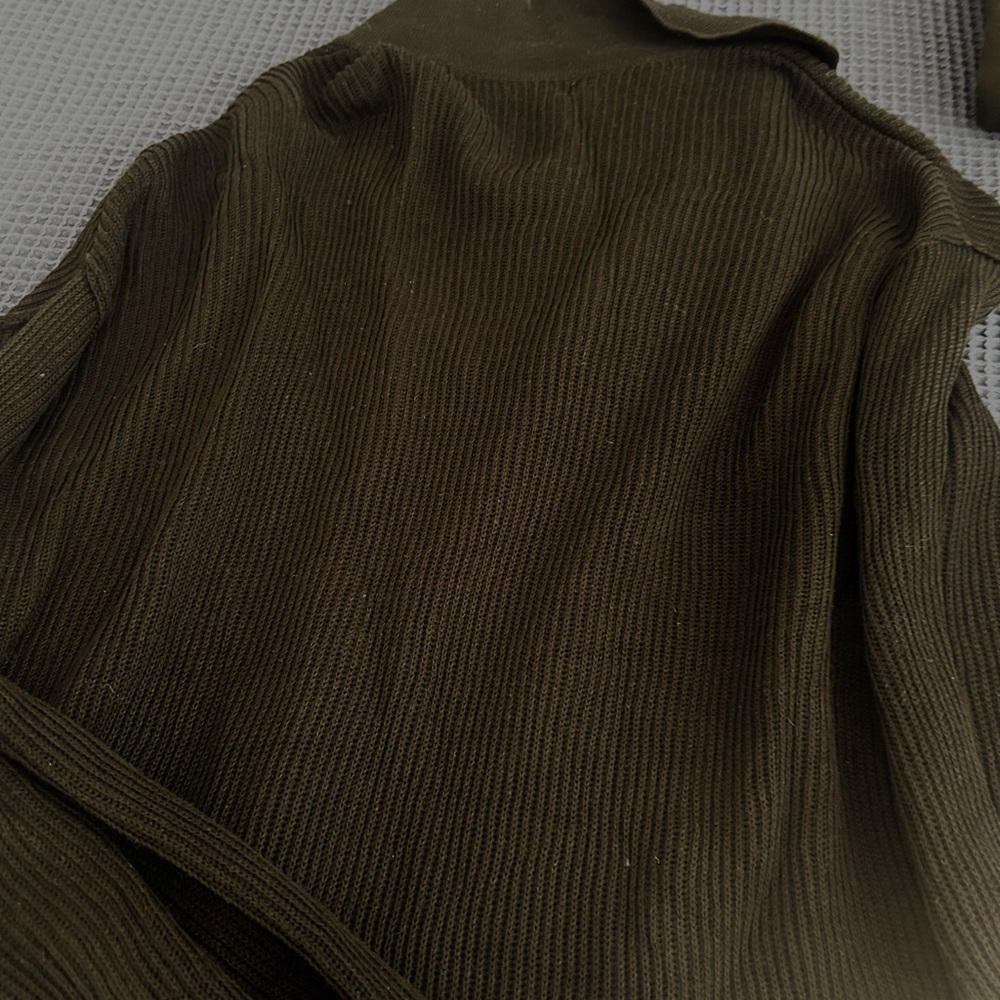Free People Charcoal Ribbed Button-Up Top - Picture 7 of 9